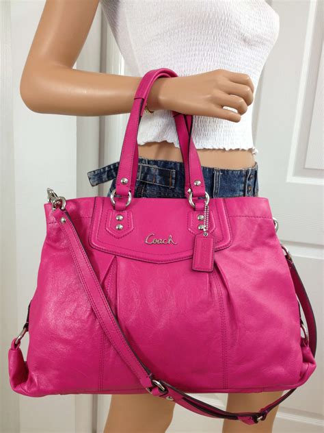 large pink purse